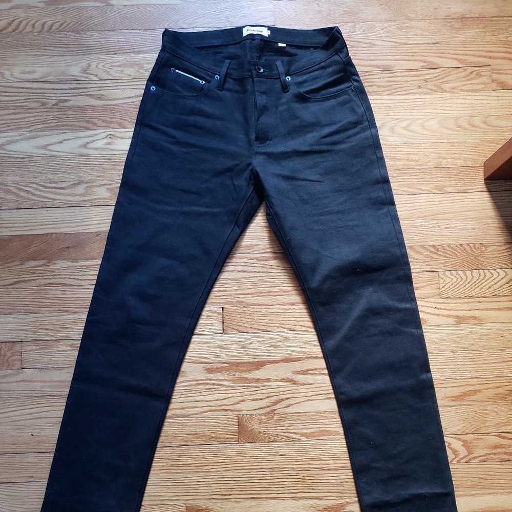 NWOT Taylor Stitch Democratic Jeans in Black Selvage - W32